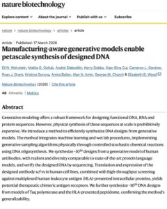 variational synthesis protein AI manufacturing